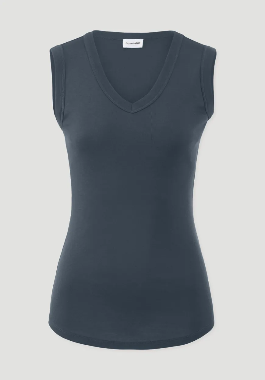 hessnatur Softrib Top Fitted aus Bio-Baumwolle und TENCEL™ Modal von|Damen Shirts & Tops