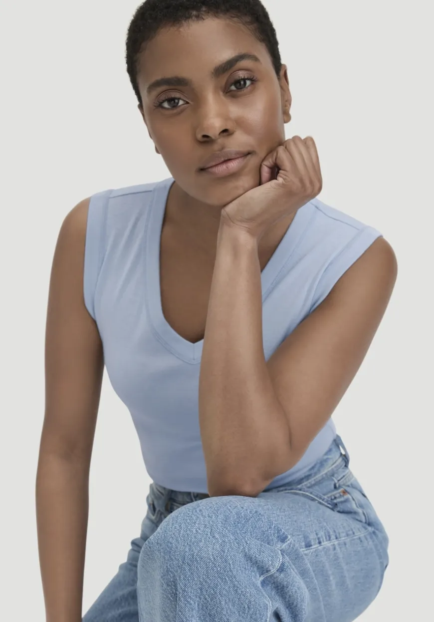 hessnatur Softrib Top Fitted aus Bio-Baumwolle und TENCEL™ Modal von|Damen Shirts & Tops
