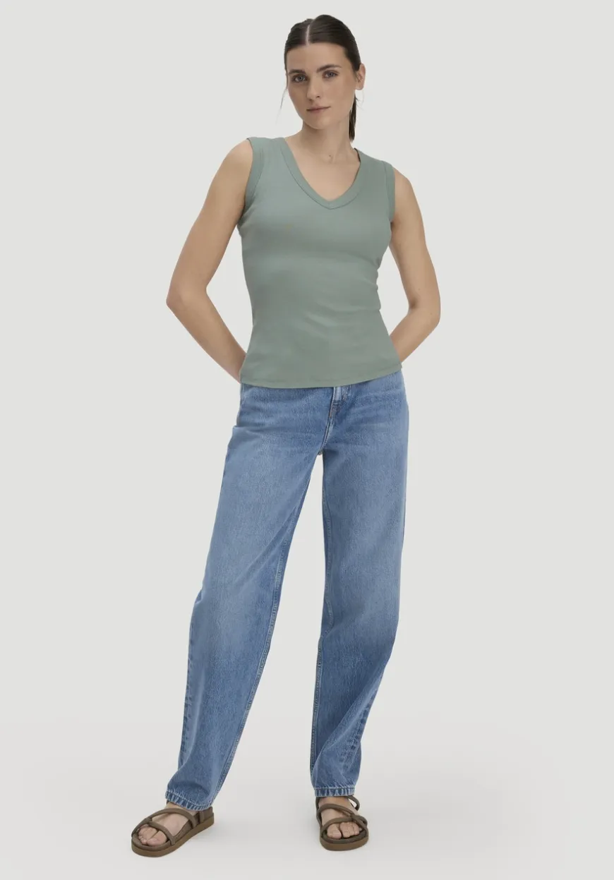 hessnatur Softrib Top Fitted aus Bio-Baumwolle und TENCEL™ Modal von|Damen Shirts & Tops