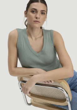 hessnatur Softrib Top Fitted aus Bio-Baumwolle und TENCEL™ Modal von|Damen Shirts & Tops