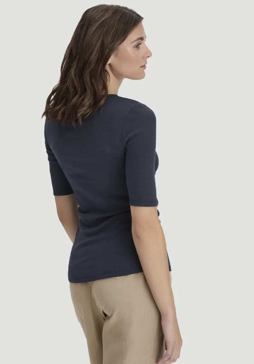 hessnatur Softrib T-Shirt Fitted aus Bio-Baumwolle und TENCEL™ Modal von|Damen Shirts & Tops|T-Shirts