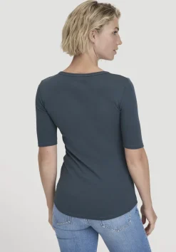 hessnatur Softrib T-Shirt Fitted aus Bio-Baumwolle und TENCEL™ Modal von|Damen Shirts & Tops|T-Shirts