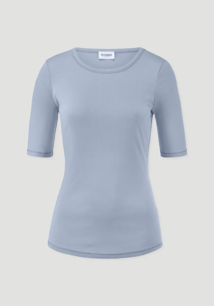 hessnatur Softrib T-Shirt Fitted aus Bio-Baumwolle und TENCEL™ Modal von|Damen Shirts & Tops|T-Shirts