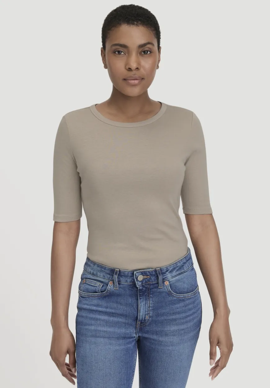 hessnatur Softrib T-Shirt Fitted aus Bio-Baumwolle und TENCEL™ Modal von|Damen Shirts & Tops|T-Shirts