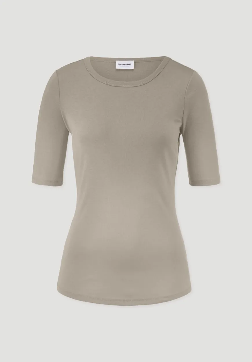 hessnatur Softrib T-Shirt Fitted aus Bio-Baumwolle und TENCEL™ Modal von|Damen Shirts & Tops|T-Shirts