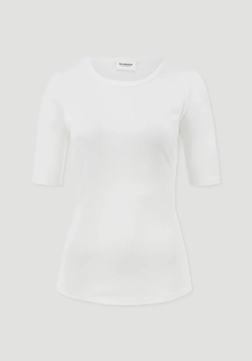 hessnatur Softrib T-Shirt Fitted aus Bio-Baumwolle und TENCEL™ Modal von|Damen Shirts & Tops|T-Shirts
