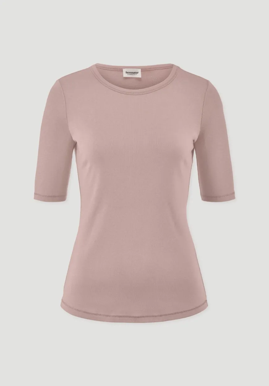 hessnatur Softrib T-Shirt Fitted aus Bio-Baumwolle und TENCEL™ Modal von|Damen Shirts & Tops
