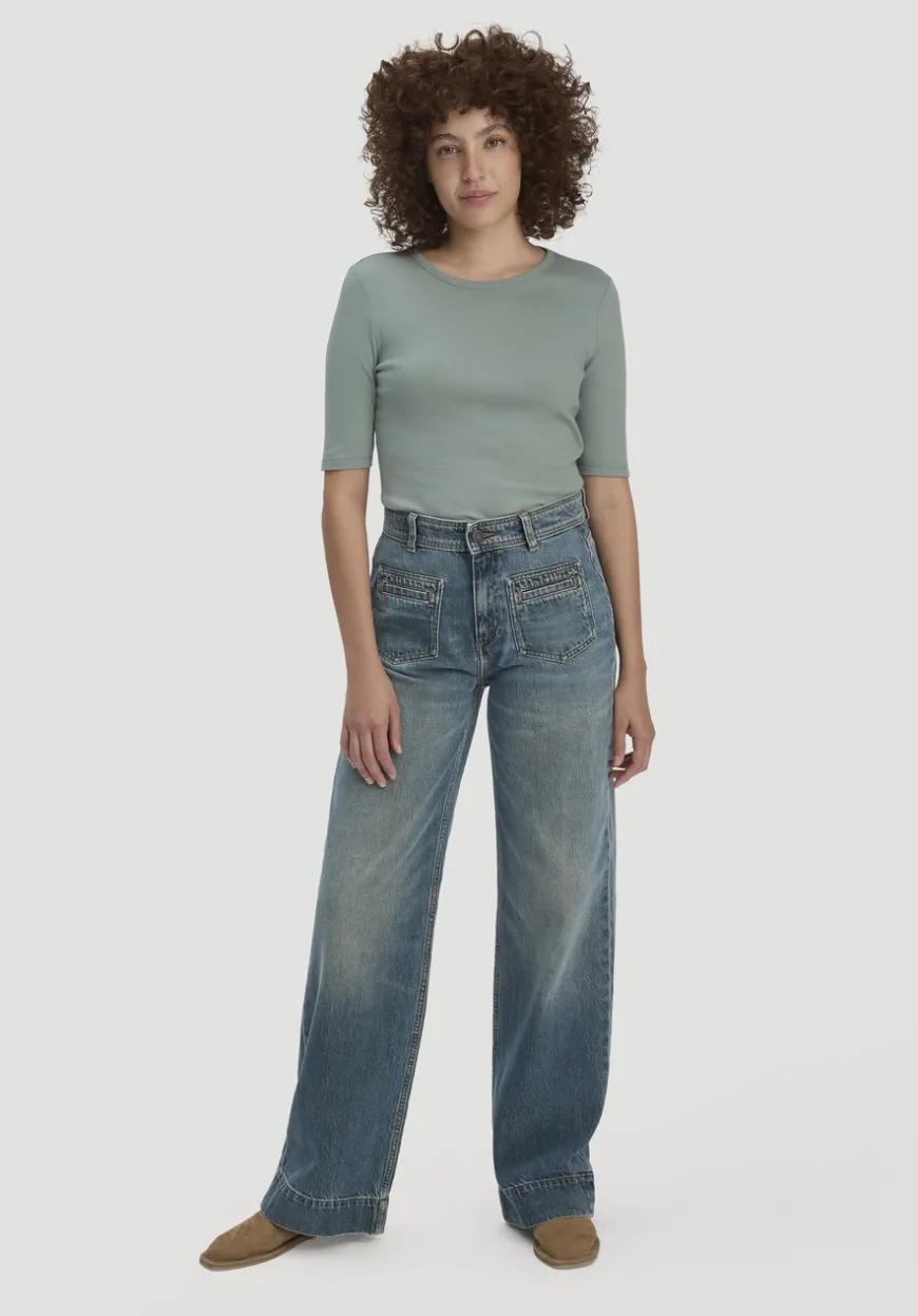 hessnatur Softrib T-Shirt Fitted aus Bio-Baumwolle und TENCEL™ Modal von|Damen Shirts & Tops|T-Shirts