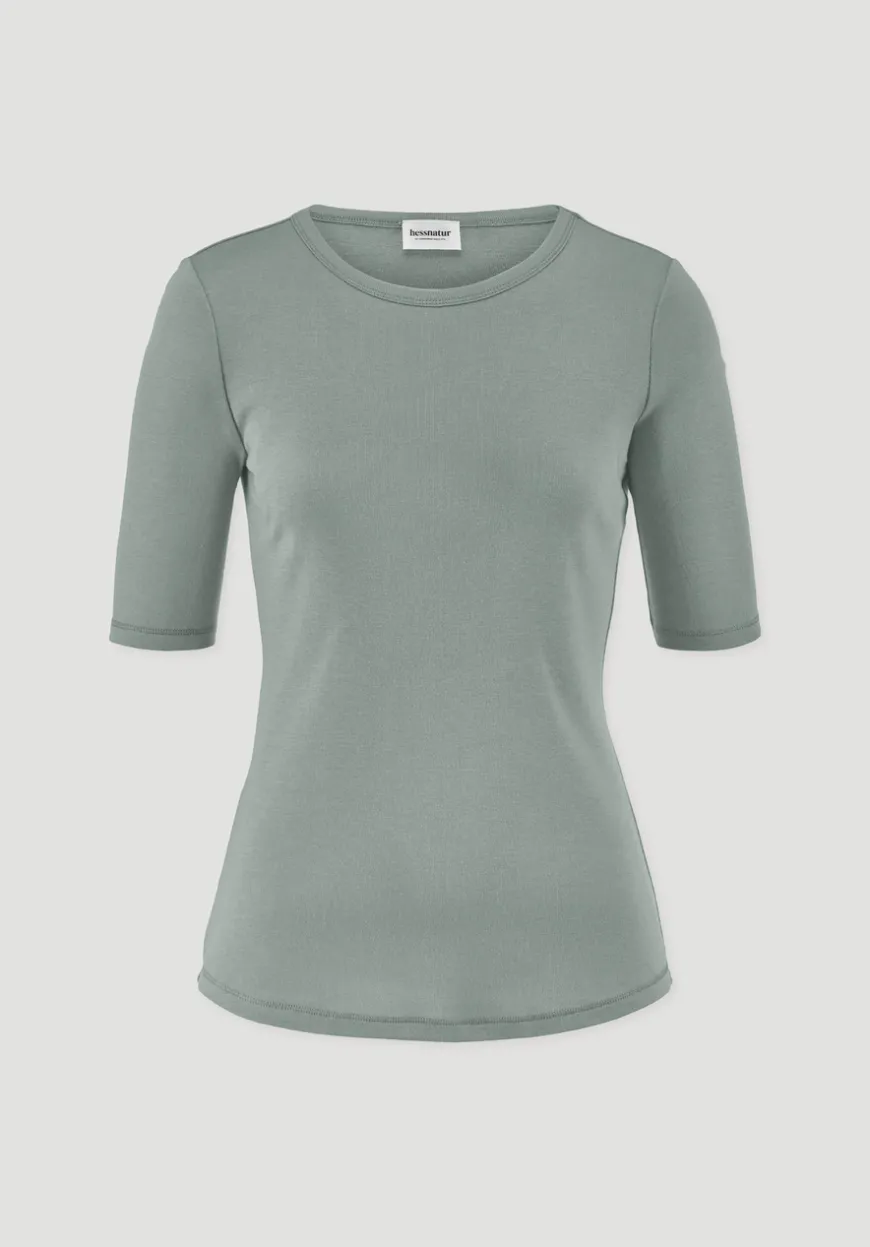hessnatur Softrib T-Shirt Fitted aus Bio-Baumwolle und TENCEL™ Modal von|Damen Shirts & Tops|T-Shirts