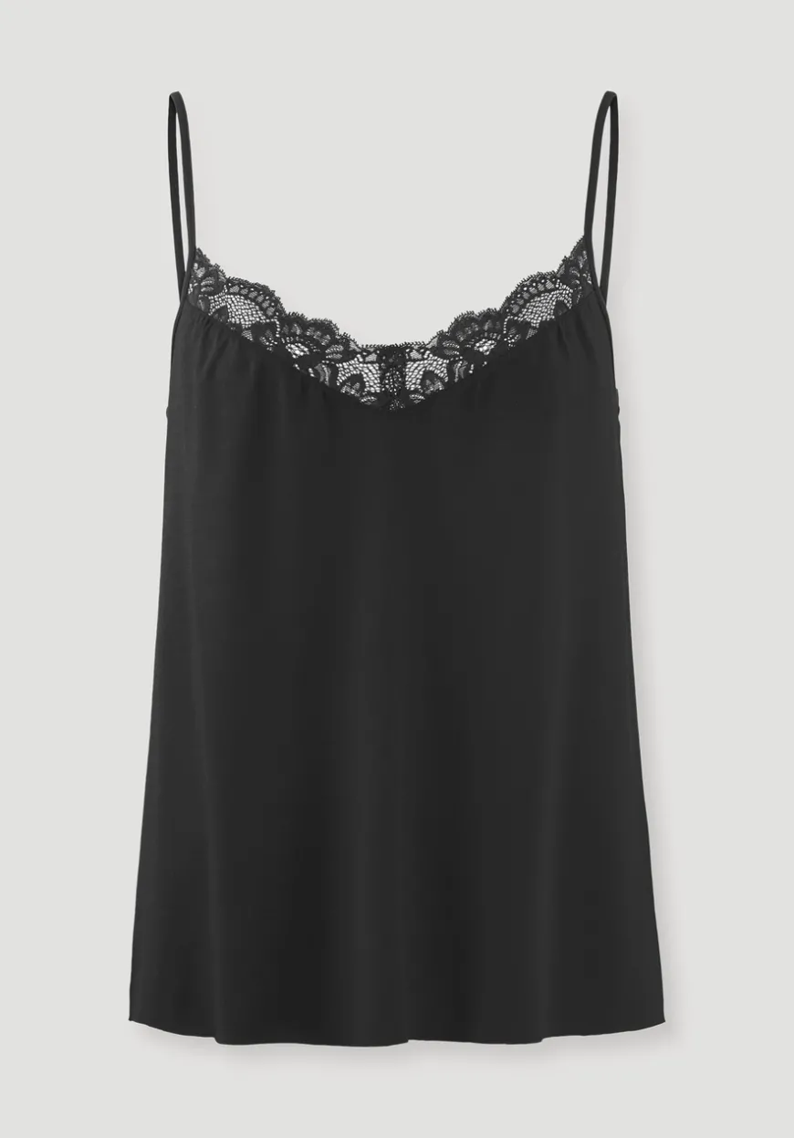 hessnatur Spaghetti Top PURE SENSE LACE aus TENCEL™ Modal von|Damen Unterhemden|Unterhemden