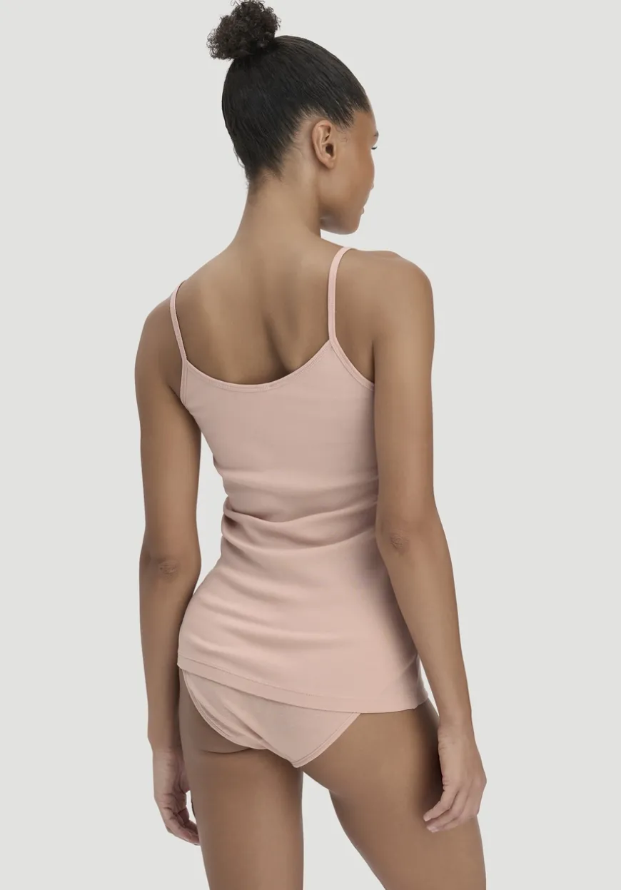 hessnatur Spaghetti-Top im 2er-Pack PURE COTTON aus reiner Bio-Baumwolle von|Damen Unterhemden|Unterhemden