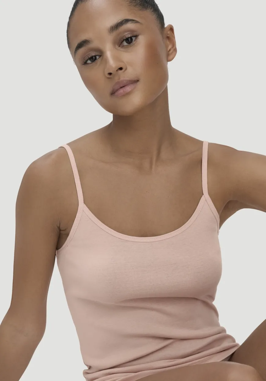 hessnatur Spaghetti-Top im 2er-Pack PURE COTTON aus reiner Bio-Baumwolle von|Damen Unterhemden|Unterhemden