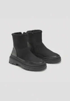 hessnatur Stiefelette aus chromfrei gegerbtem Nubuk-Leder von|Damen Schuhe