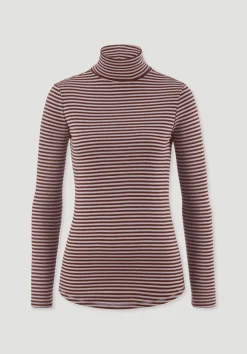 hessnatur Streifen Softrib Longsleeve Fitted aus Bio-Baumwolle und Modal von|Damen Shirts & Tops|T-Shirts