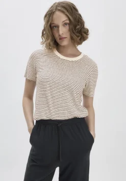 hessnatur Streifen T-Shirt Relaxed aus Leinen mit reiner Bio-Baumwolle von|Damen Shirts & Tops