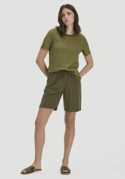 hessnatur Streifen T-Shirt Relaxed aus Leinen mit reiner Bio-Baumwolle von|Damen Shirts & Tops