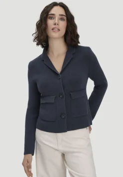 hessnatur Strick Blazer Regular aus Bio-Baumwolle mit Merinowolle von|Damen Blazer