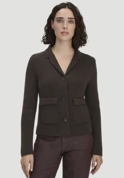hessnatur Strick Blazer Regular aus Bio-Baumwolle mit Merinowolle von|Damen Blazer