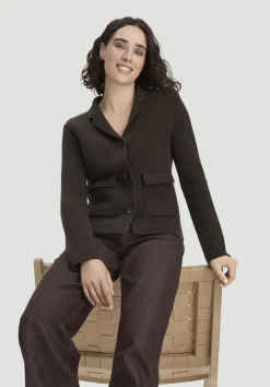hessnatur Strick Blazer Regular aus Bio-Baumwolle mit Merinowolle von|Damen Blazer