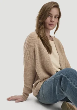 hessnatur Strick Jacke Oversize aus reinem Alpaka von|Damen Strickjacken