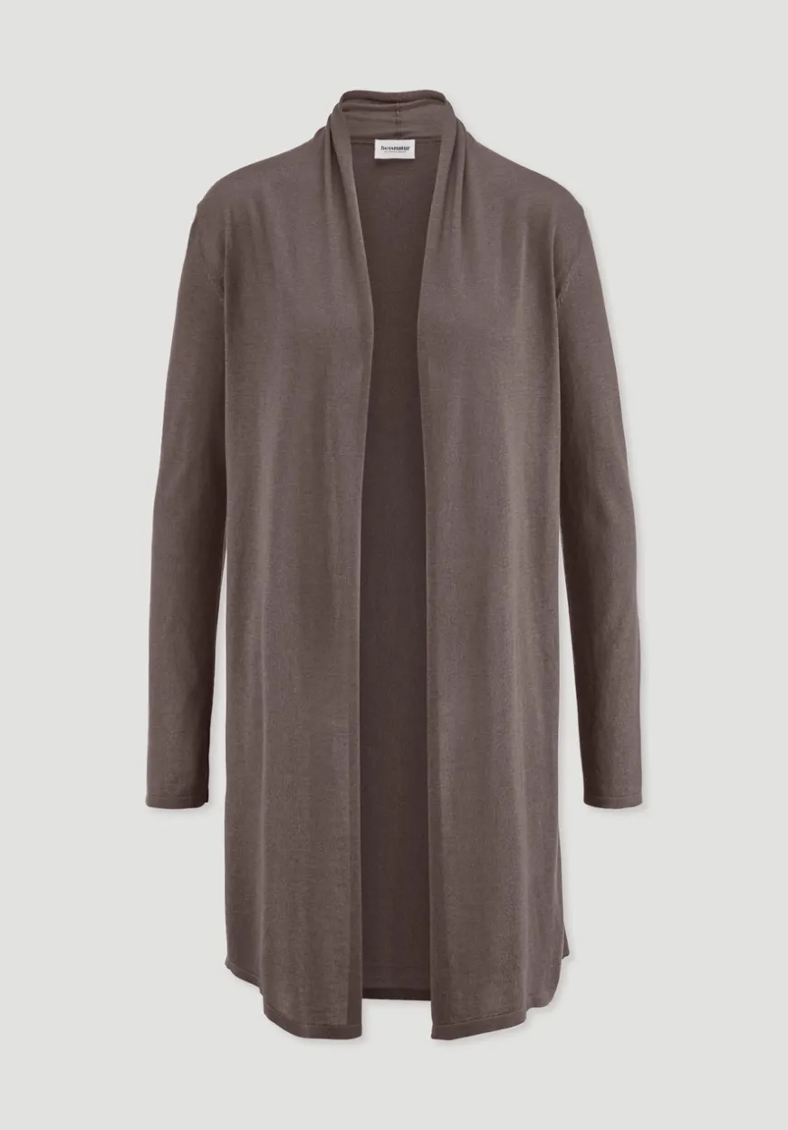 hessnatur Strick Jacke Regular aus TENCEL™ Lyocell und Bio-Baumwolle von|Damen Strickjacken