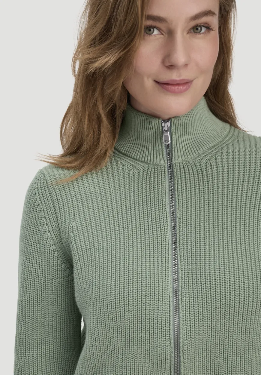 hessnatur Strick Jacke Regular aus reiner Bio-Baumwolle von|Damen Strickjacken|Strick