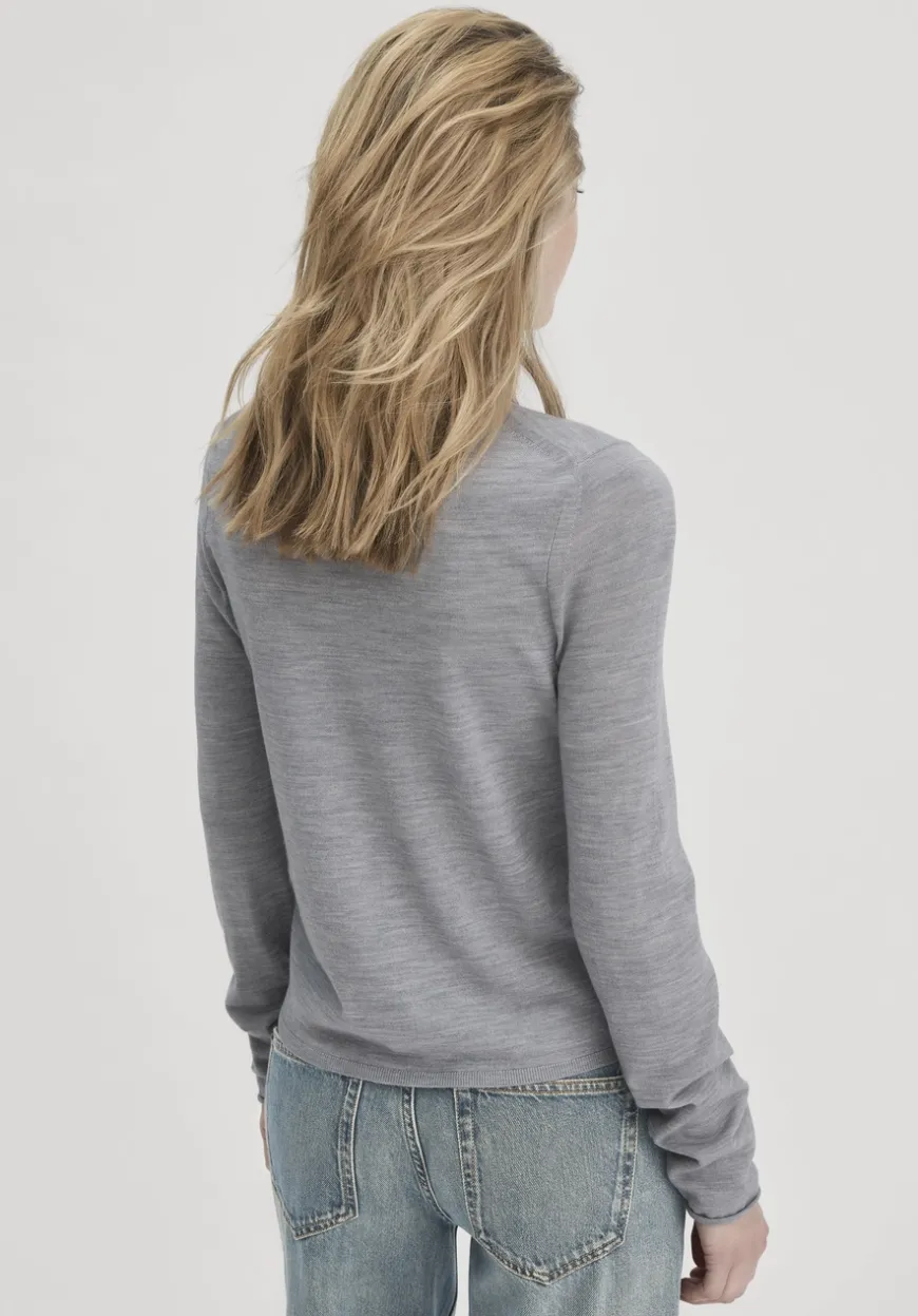 hessnatur Strick Jacke Regular aus reiner Bio-Merinowolle von|Damen Strickjacken|T-Shirts