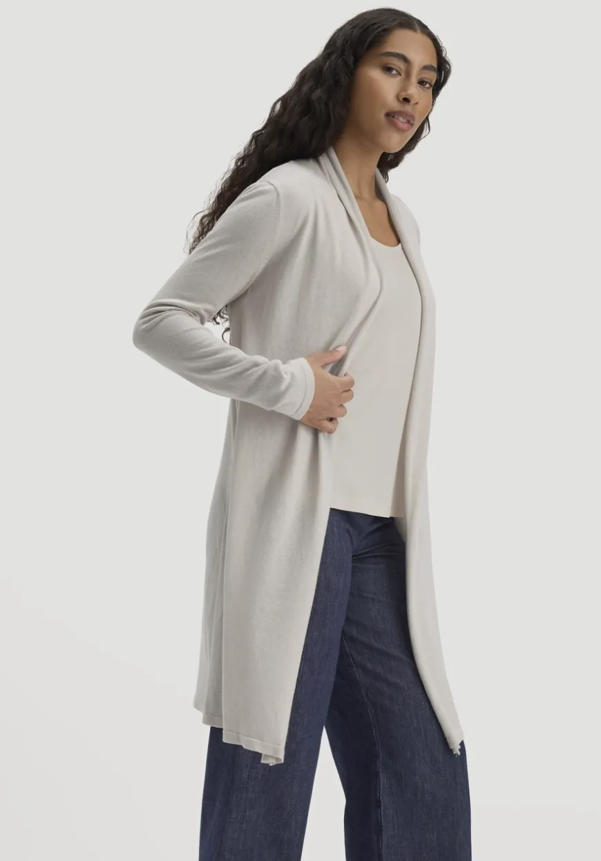 hessnatur Strick Jacke Regular aus TENCEL™ Lyocell und Bio-Baumwolle von|Damen Strickjacken