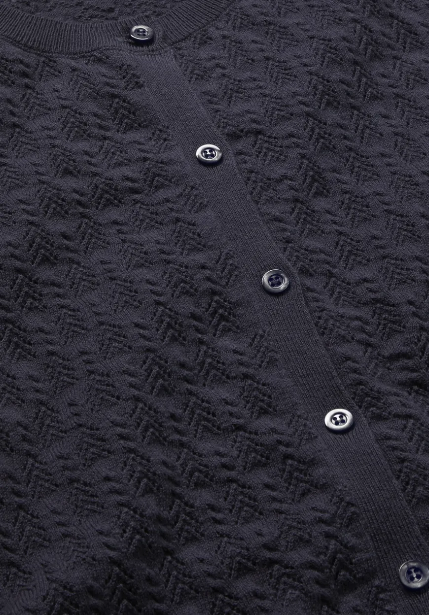 hessnatur Strick Jacke Regular aus Bio-Baumwolle mit Merinowolle von|Damen Strickjacken