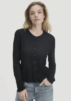 hessnatur Strick Jacke Regular aus reiner Bio-Merinowolle von|Damen Strickjacken|T-Shirts