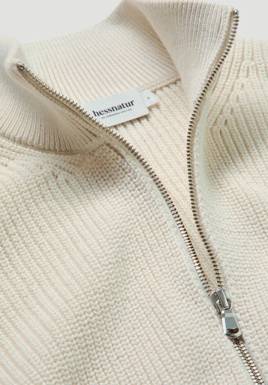 hessnatur Strick Jacke Regular aus reiner Bio-Baumwolle von|Damen Strickjacken|Strick
