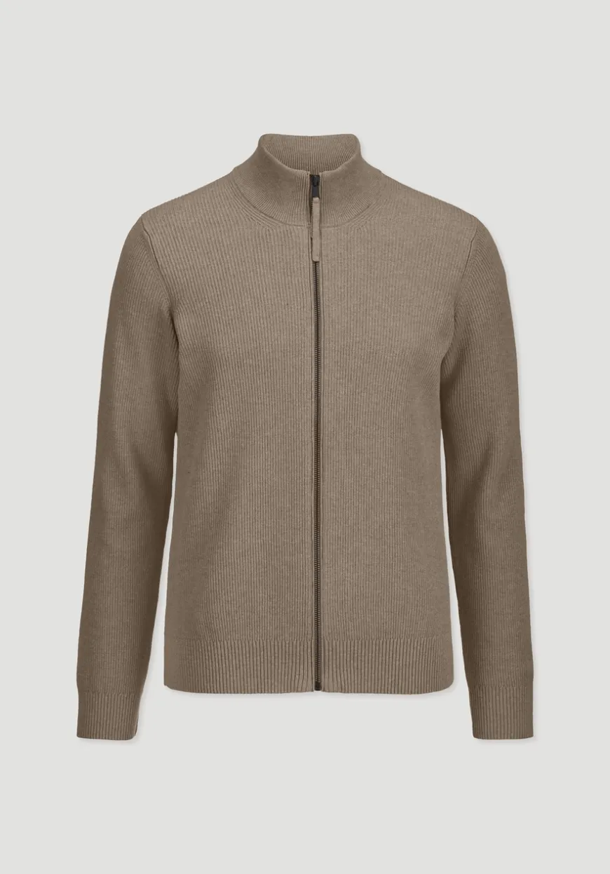 hessnatur Strick Jacke Regular aus reiner Bio-Baumwolle von|Herren Strickjacken