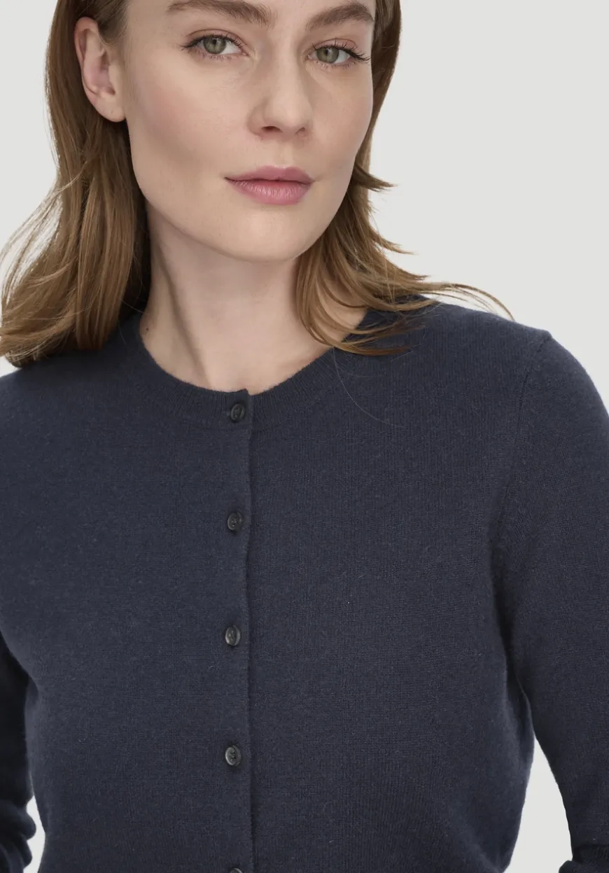 hessnatur Strick Jacke Regular BETTER RECYCLING aus reinem Cashmere von|Damen Strickjacken