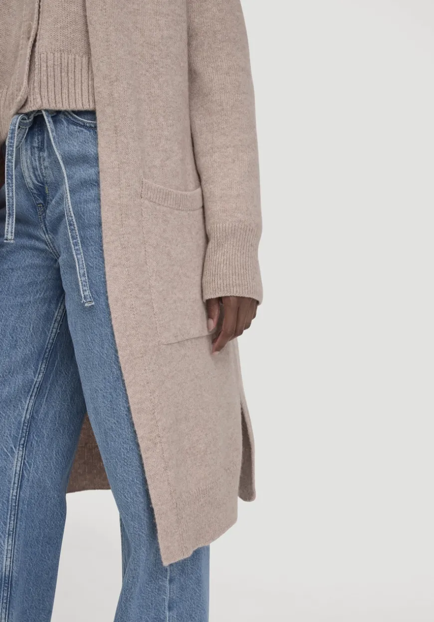 hessnatur Strick Jacke Relaxed aus Bio-Merinowolle mit Bio-Baumwolle von|Damen Strickjacken