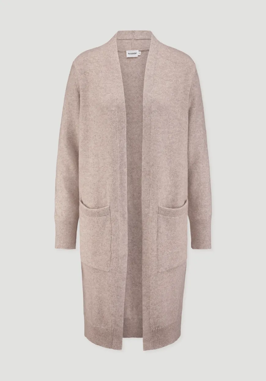 hessnatur Strick Jacke Relaxed aus Bio-Merinowolle mit Bio-Baumwolle von|Damen Strickjacken