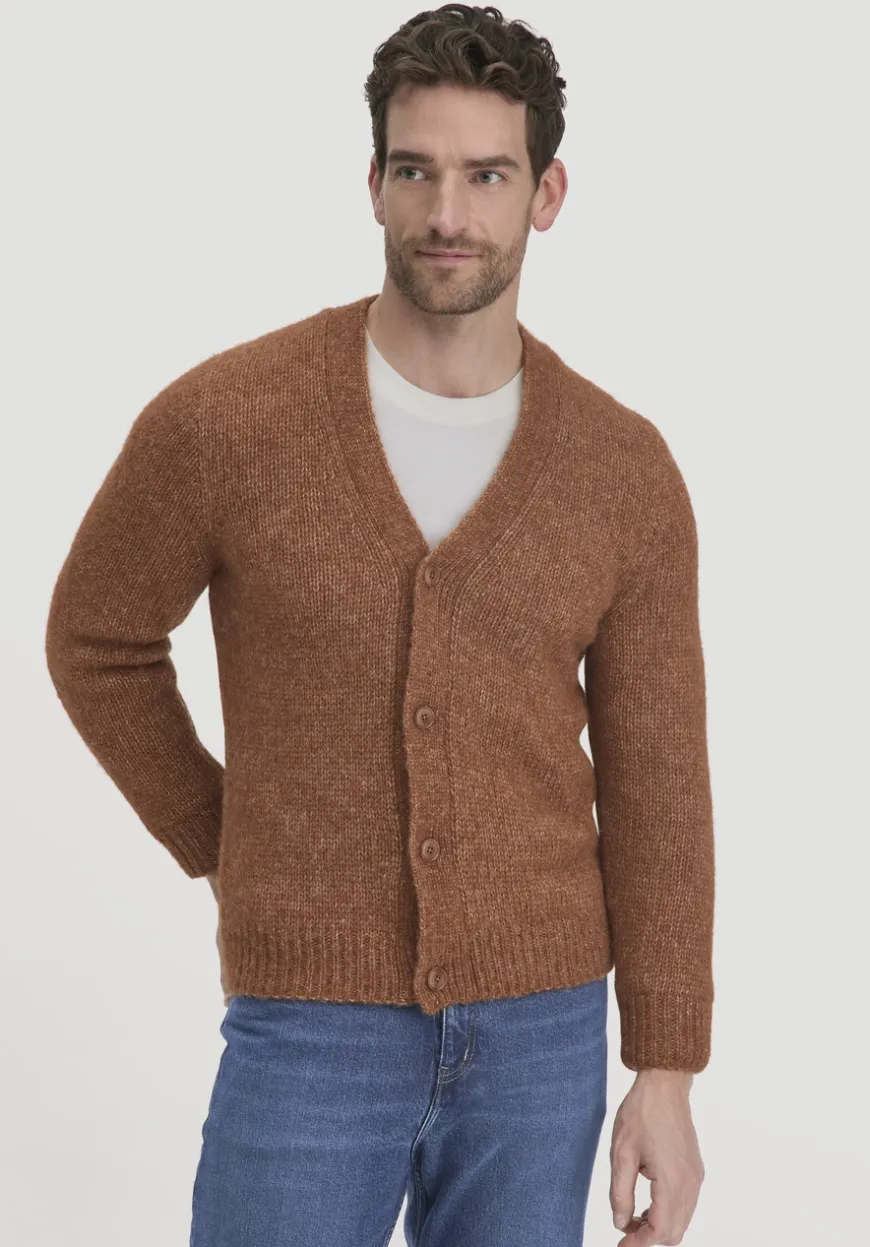 hessnatur Strick Jacke Relaxed aus Alpaka mit Bio-Baumwolle von|Herren Strickjacken