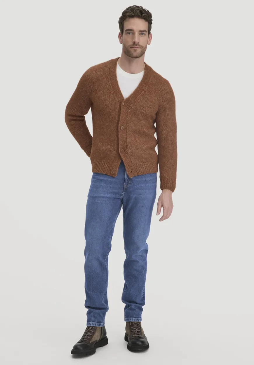 hessnatur Strick Jacke Relaxed aus Alpaka mit Bio-Baumwolle von|Herren Strickjacken