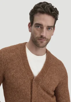 hessnatur Strick Jacke Relaxed aus Alpaka mit Bio-Baumwolle von|Herren Strickjacken