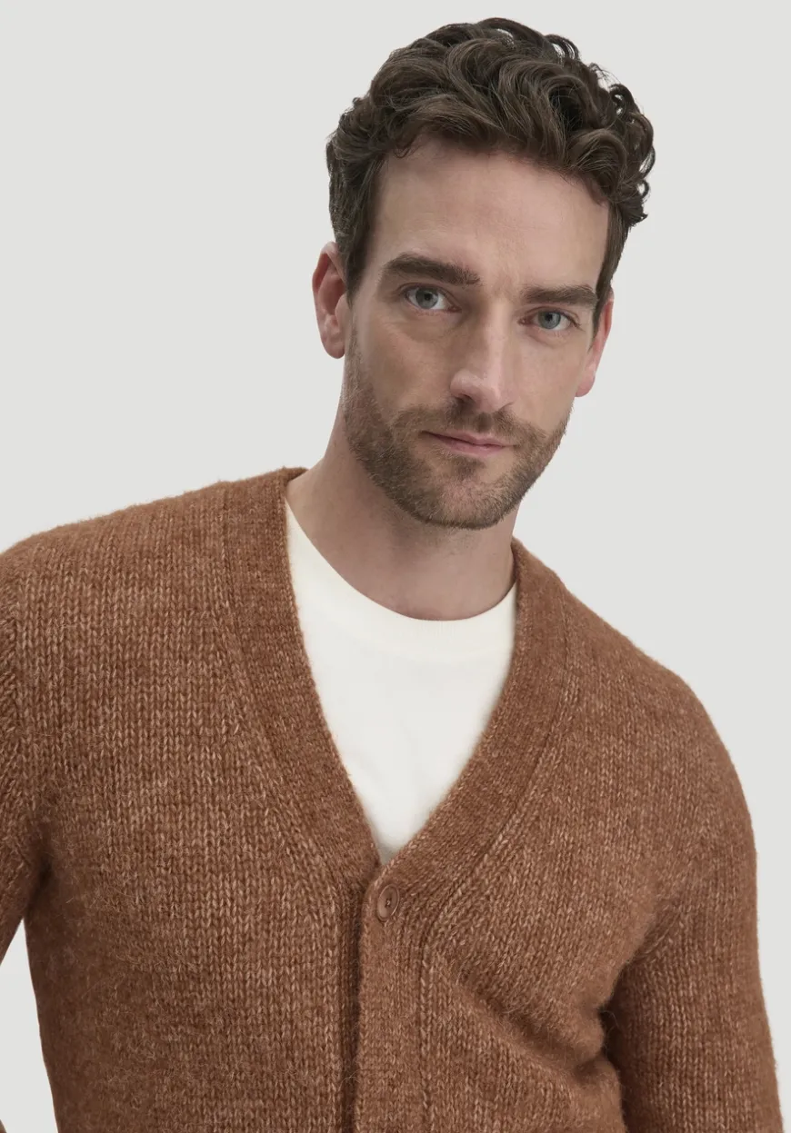 hessnatur Strick Jacke Relaxed aus Alpaka mit Bio-Baumwolle von|Herren Strickjacken