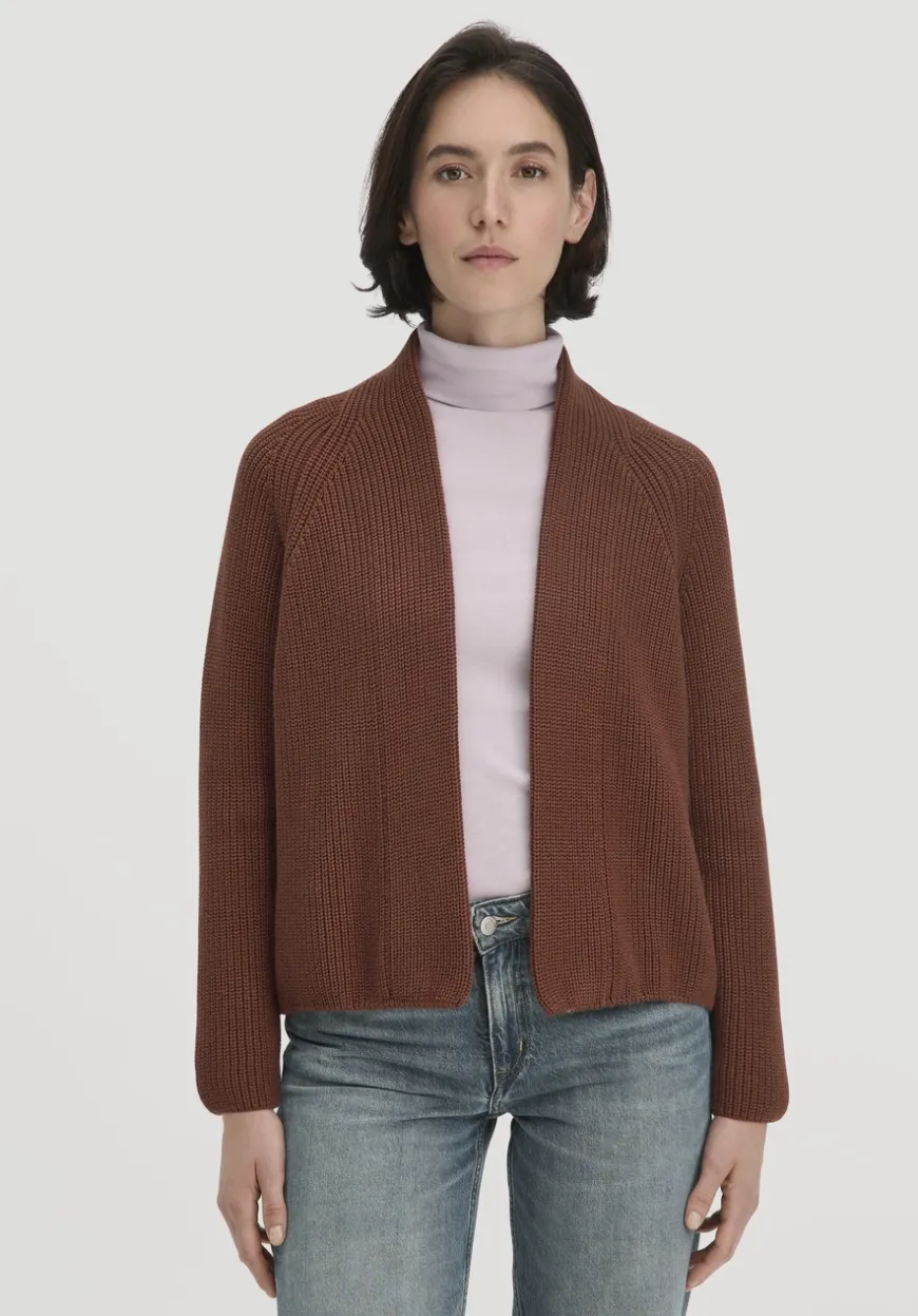 hessnatur Strick Jacke Relaxed aus reiner Bio-Baumwolle von|Damen Strickjacken|T-Shirts