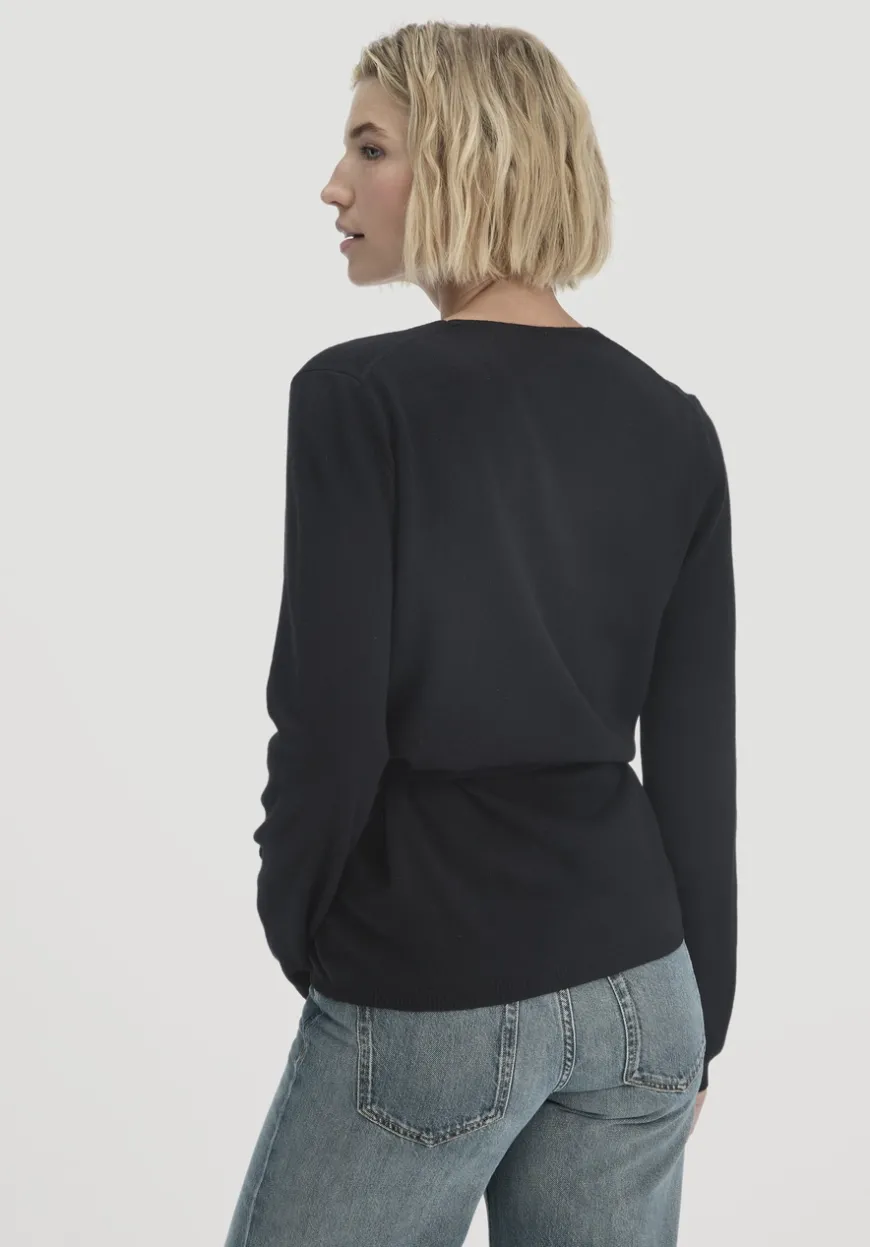 hessnatur Strick Jacke Relaxed aus Bio-Merinowolle mit Cashmere von|Damen Strickjacken