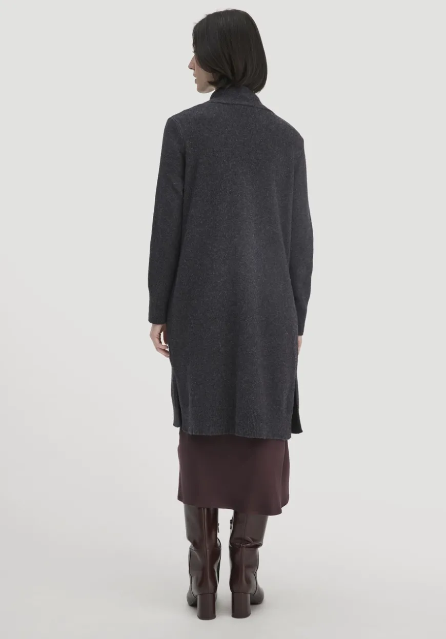 hessnatur Strick Jacke Relaxed aus Bio-Merinowolle mit Bio-Baumwolle von|Damen Strickjacken
