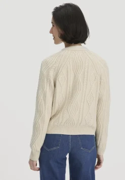 hessnatur Strick Jacke Relaxed aus Bio-Baumwolle und Bio-Schurwolle von|Damen Strickjacken
