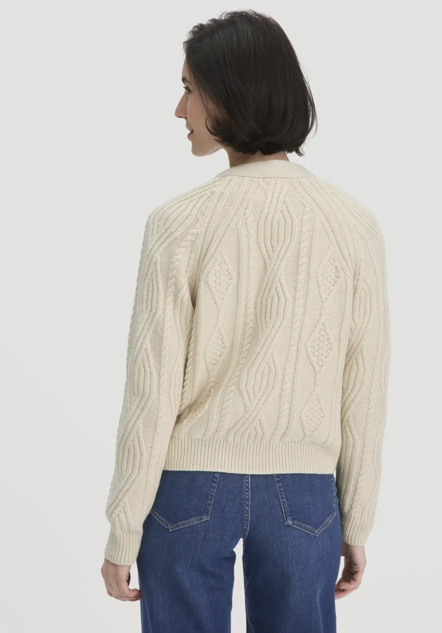 hessnatur Strick Jacke Relaxed aus Bio-Baumwolle und Bio-Schurwolle von|Damen Strickjacken
