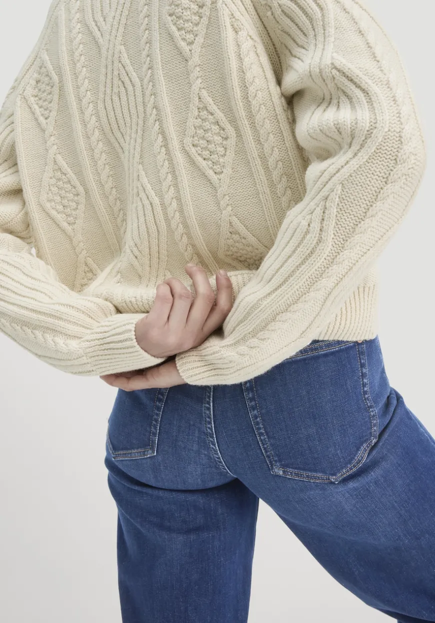 hessnatur Strick Jacke Relaxed aus Bio-Baumwolle und Bio-Schurwolle von|Damen Strickjacken