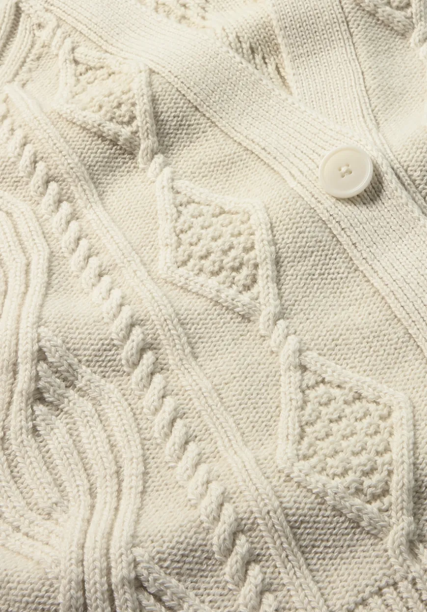 hessnatur Strick Jacke Relaxed aus Bio-Baumwolle und Bio-Schurwolle von|Damen Strickjacken