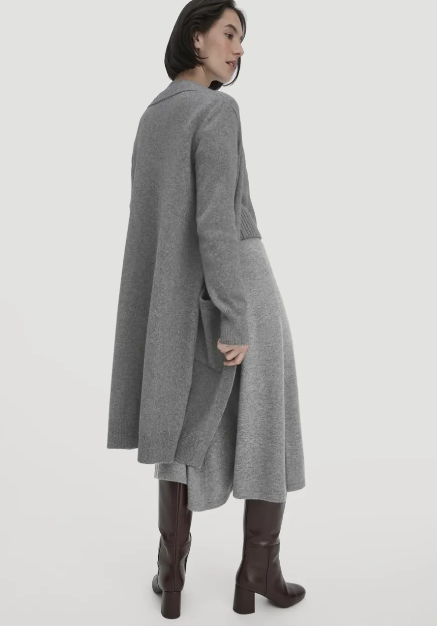 hessnatur Strick Jacke Relaxed aus Bio-Merinowolle mit Bio-Baumwolle von|Damen Strickjacken