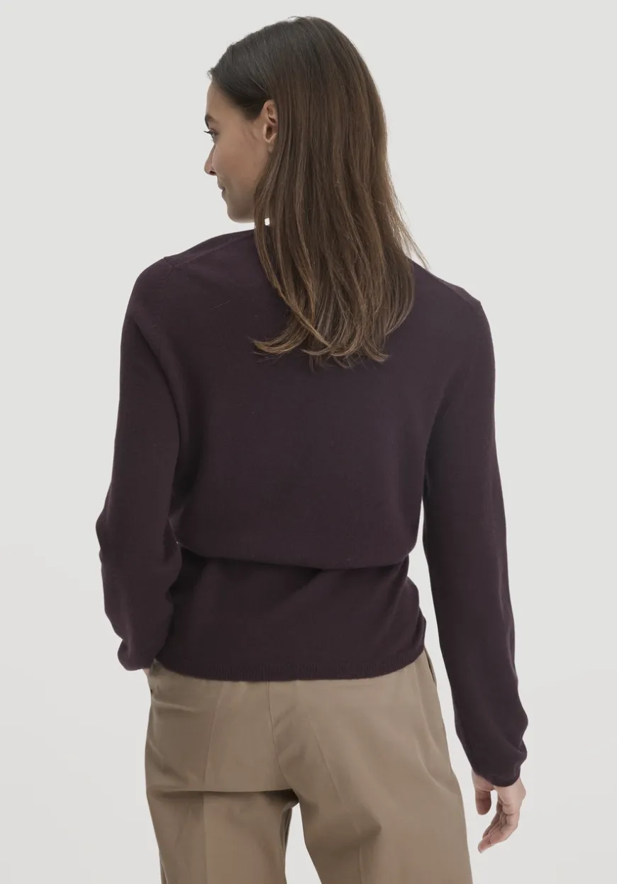 hessnatur Strick Jacke Relaxed aus Bio-Merinowolle mit Cashmere von|Damen Strickjacken