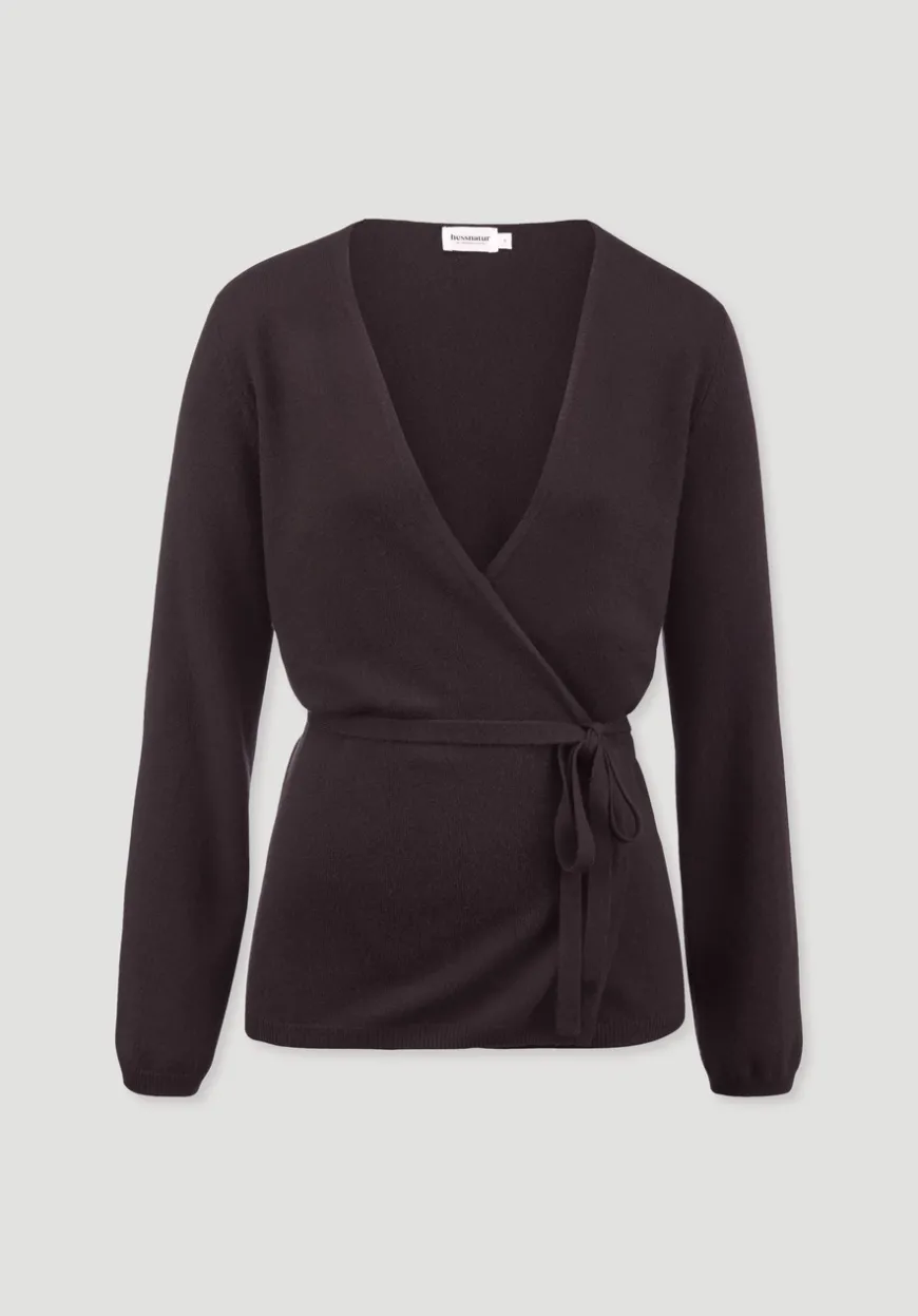 hessnatur Strick Jacke Relaxed aus Bio-Merinowolle mit Cashmere von|Damen Strickjacken