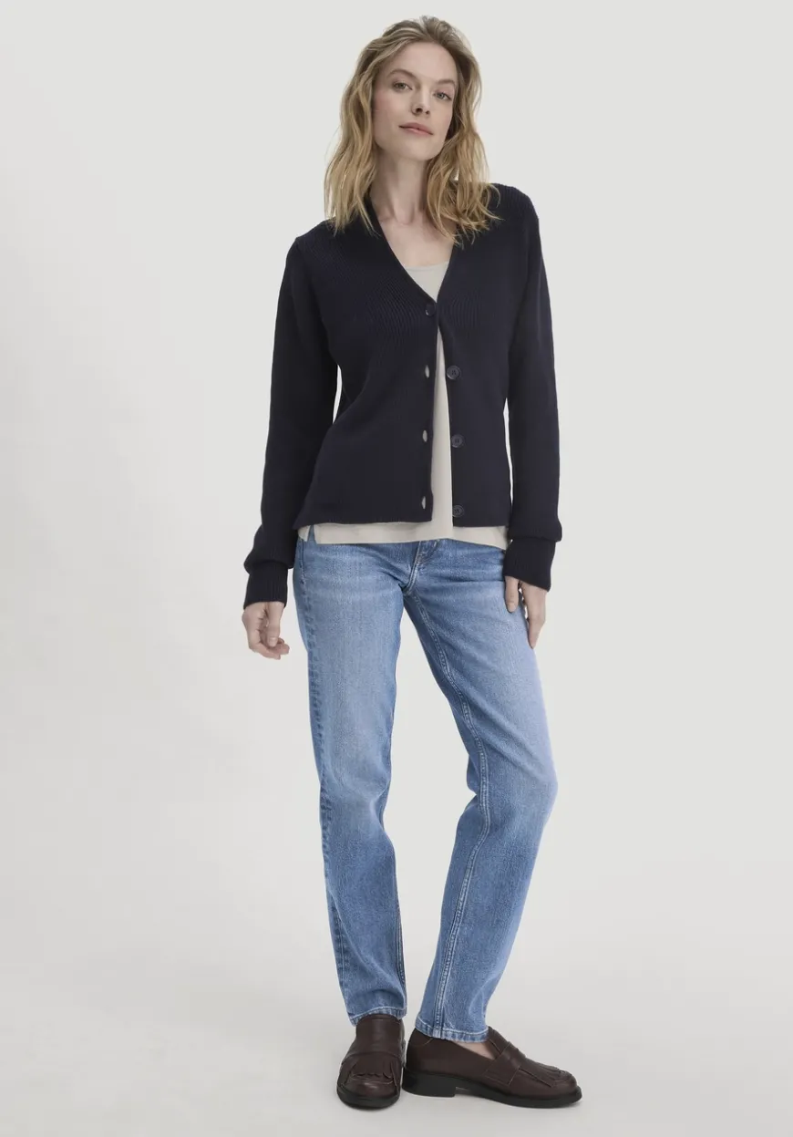 hessnatur Strick Jacke Relaxed aus reiner Bio-Baumwolle von|Damen Strickjacken|T-Shirts